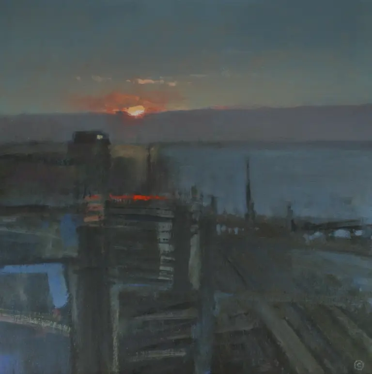 Colin Orchard - sunrise, river blyth