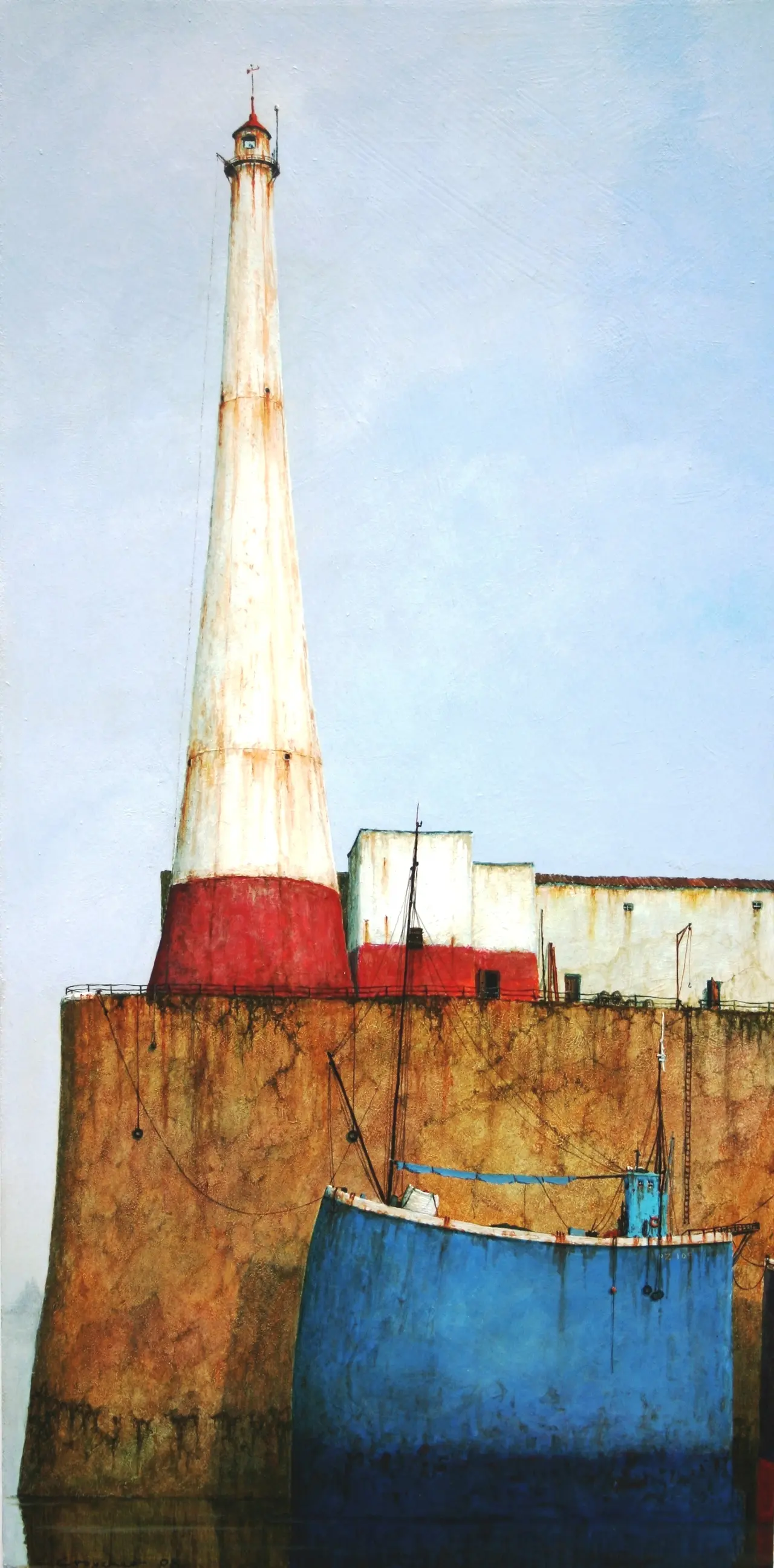 Cyril Croucher - lighthouse at newlyn
