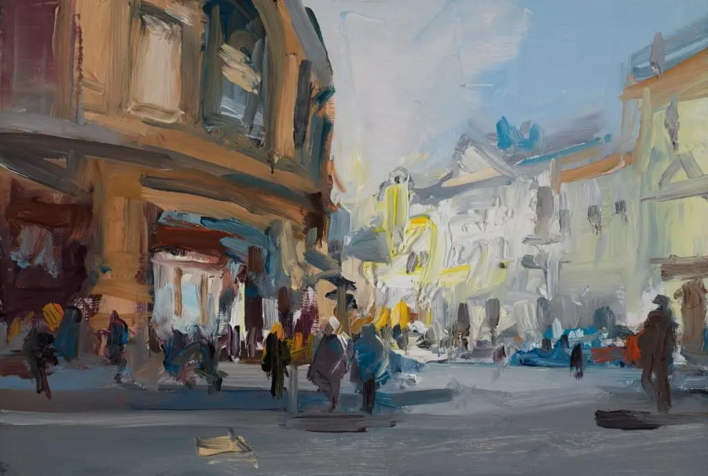 David Atkins - morning light on cheap street, bath
