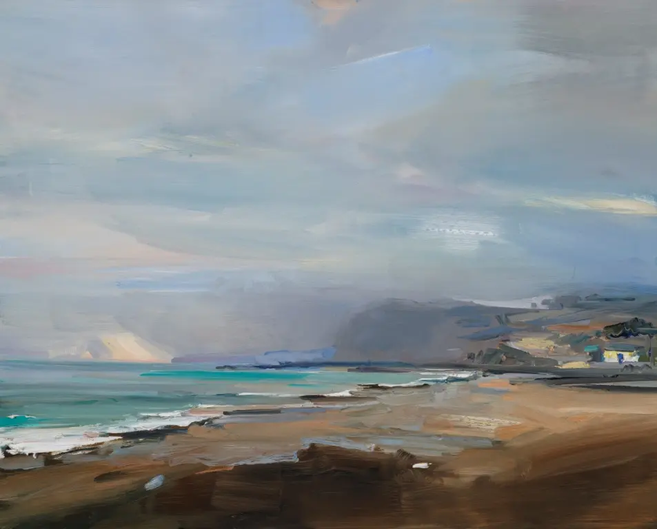 David Atkins - misty day at eype