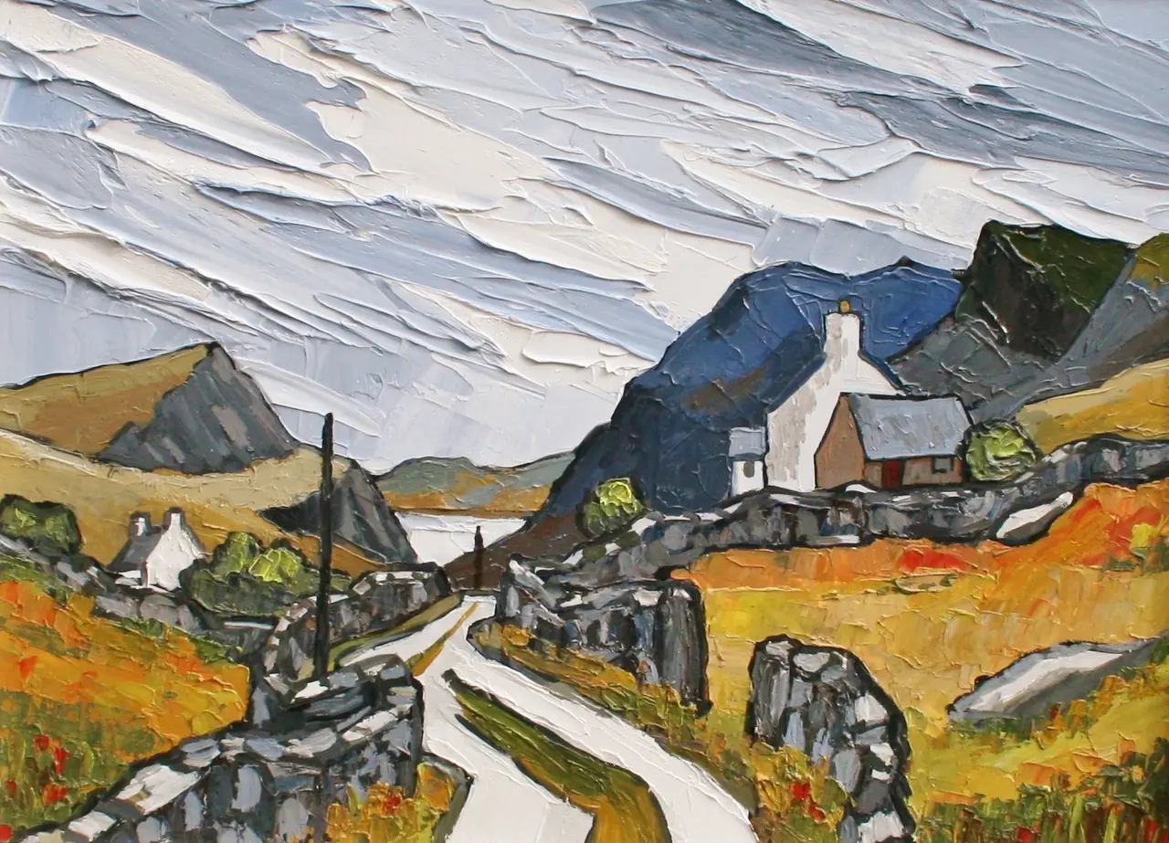 David Barnes - distant lake in gwynedd
