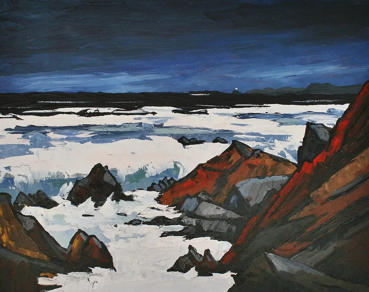 David Barnes - towards holy island