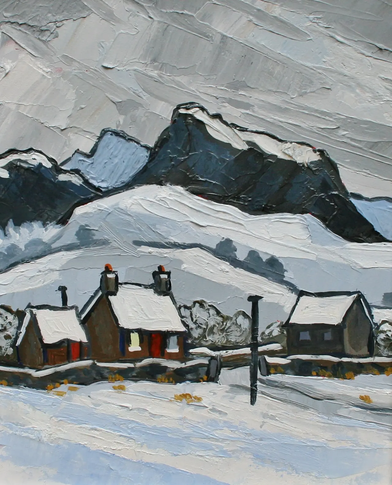 David Barnes - winter near rhug