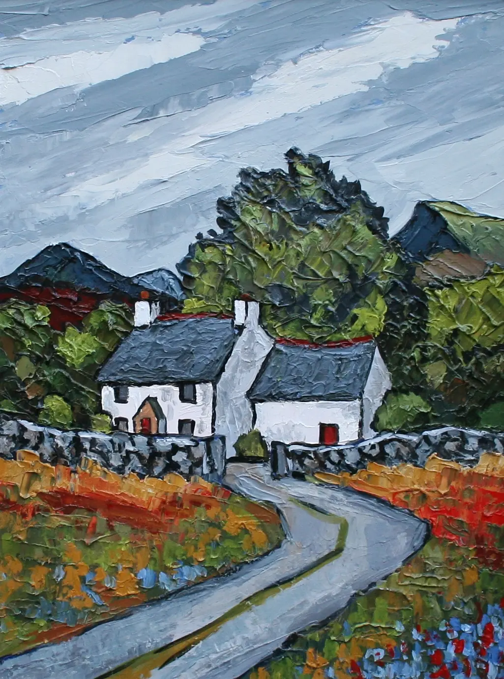 David Barnes - cottage above bettws