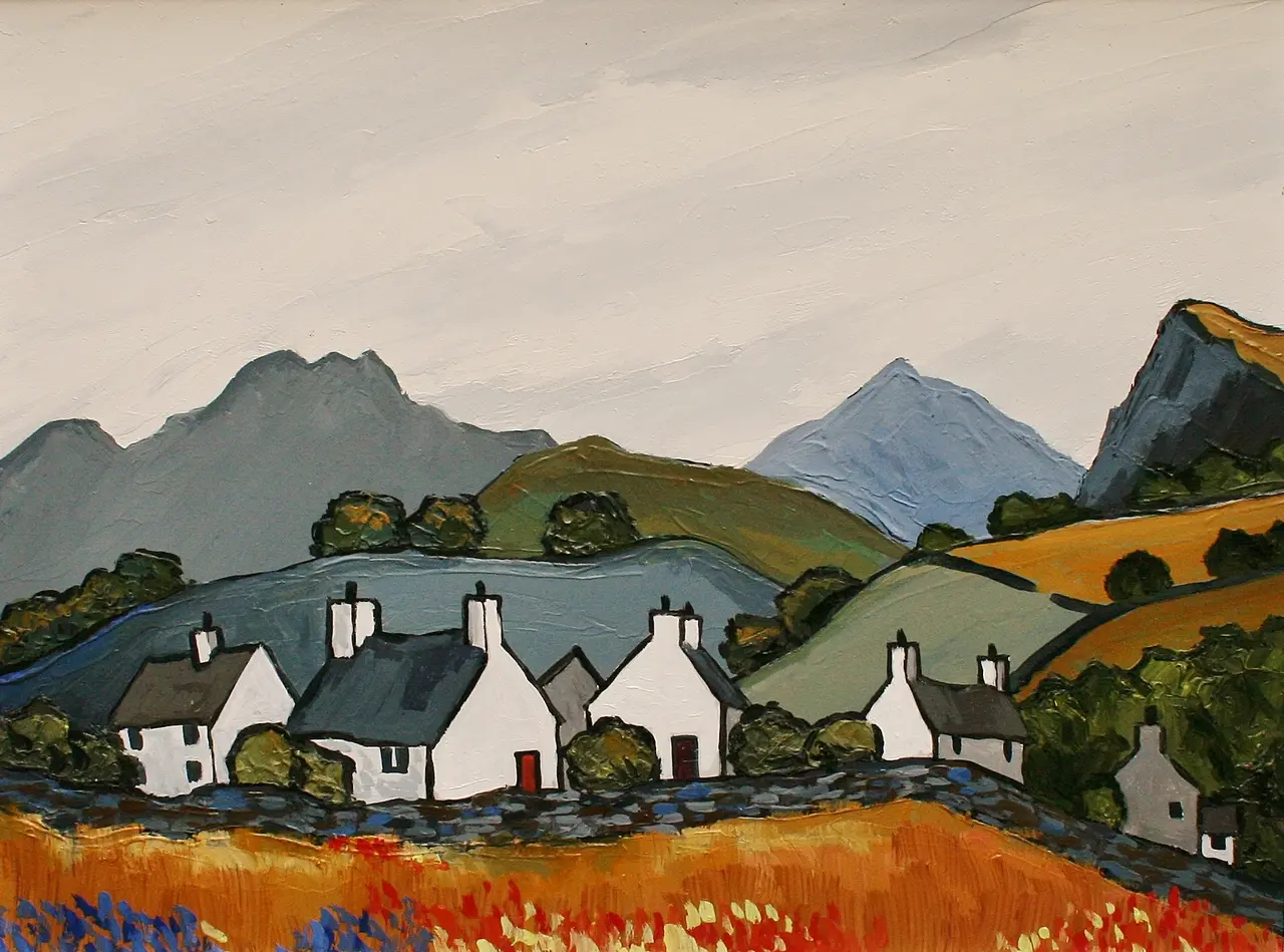 David Barnes - cottages above the conwy valley