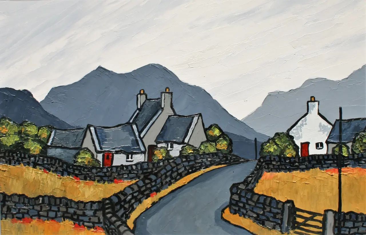 David Barnes - farm above the valley