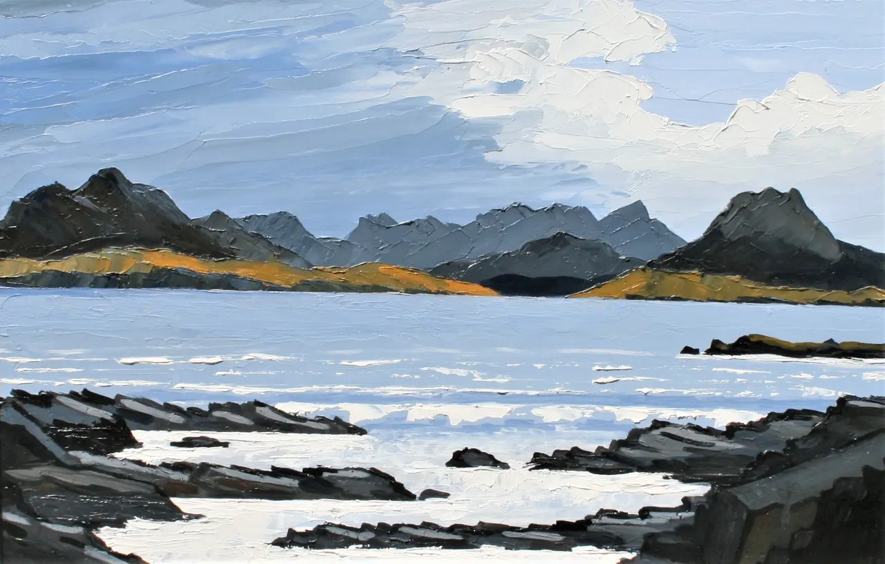 David Barnes - towards cuillin from elgol