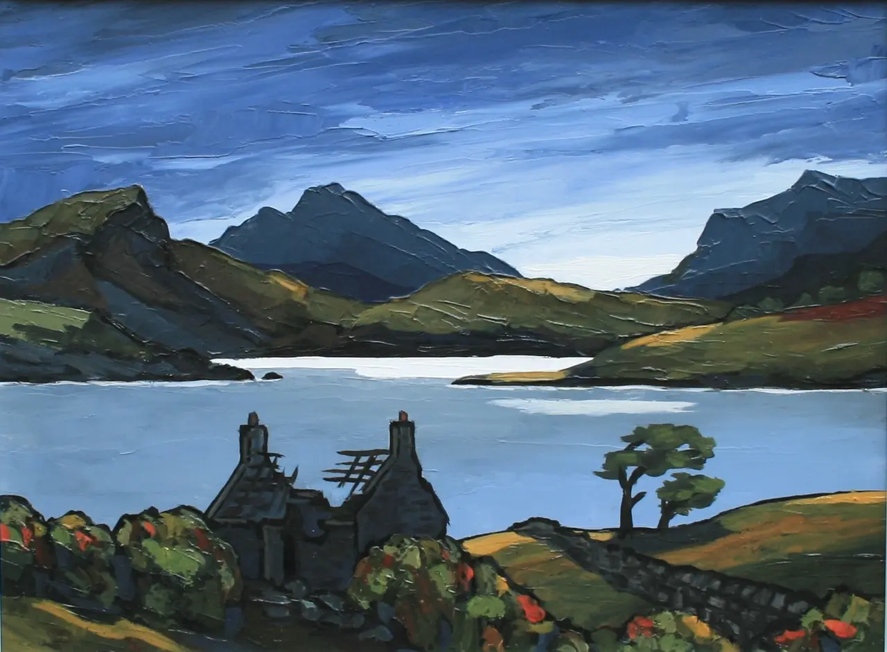 David Barnes - the old croft at eventide