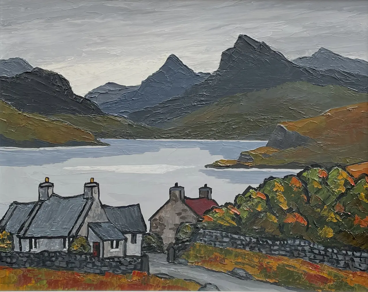 David Barnes - cottages beside the loch