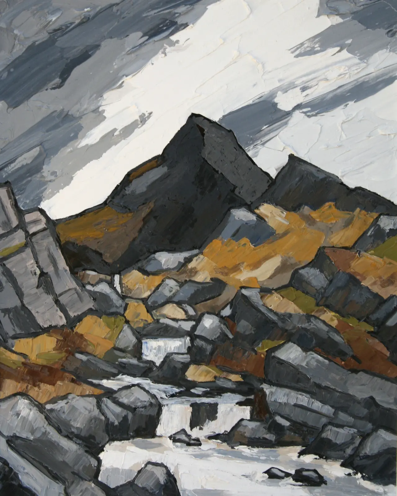 David Barnes - storm clouds over cnicht
