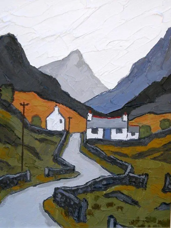 David Barnes - road towards llyn