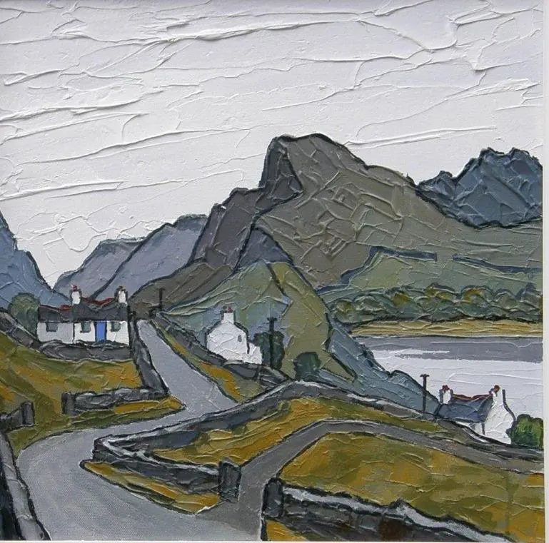 David Barnes - hamlet near welsh lake
