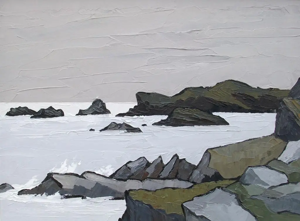 David Barnes - evening at port darfach (anglesey)