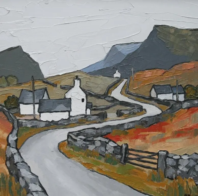 David Barnes - road through the hills