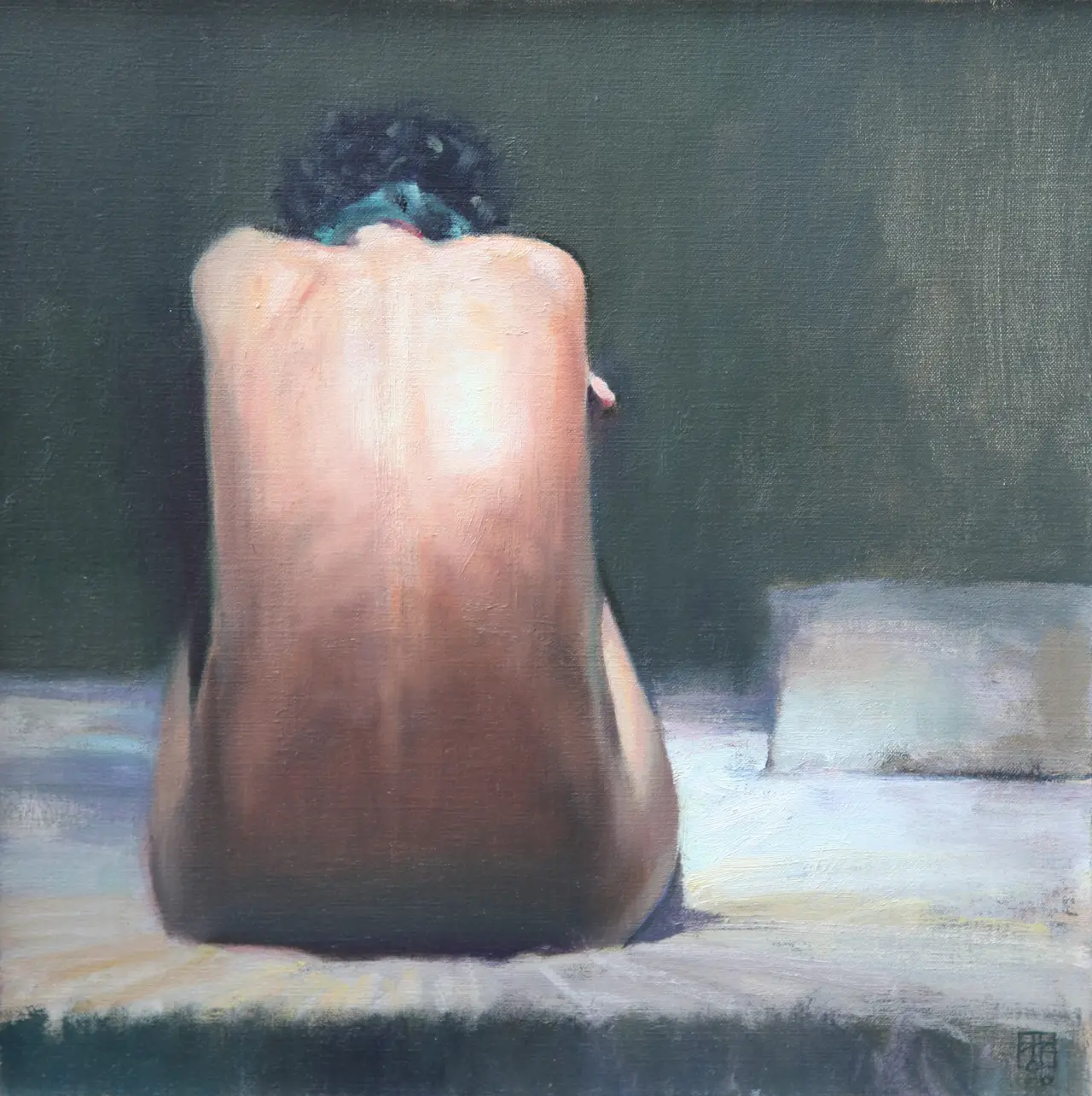 David Cobley - girl with pillow iii