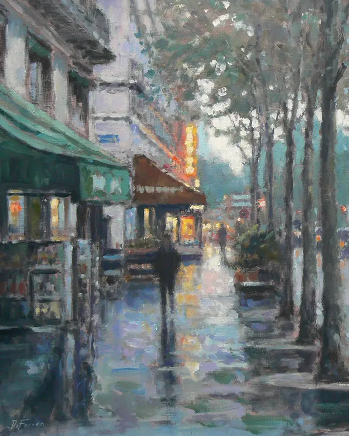 David Farren - early morning reflections, paris