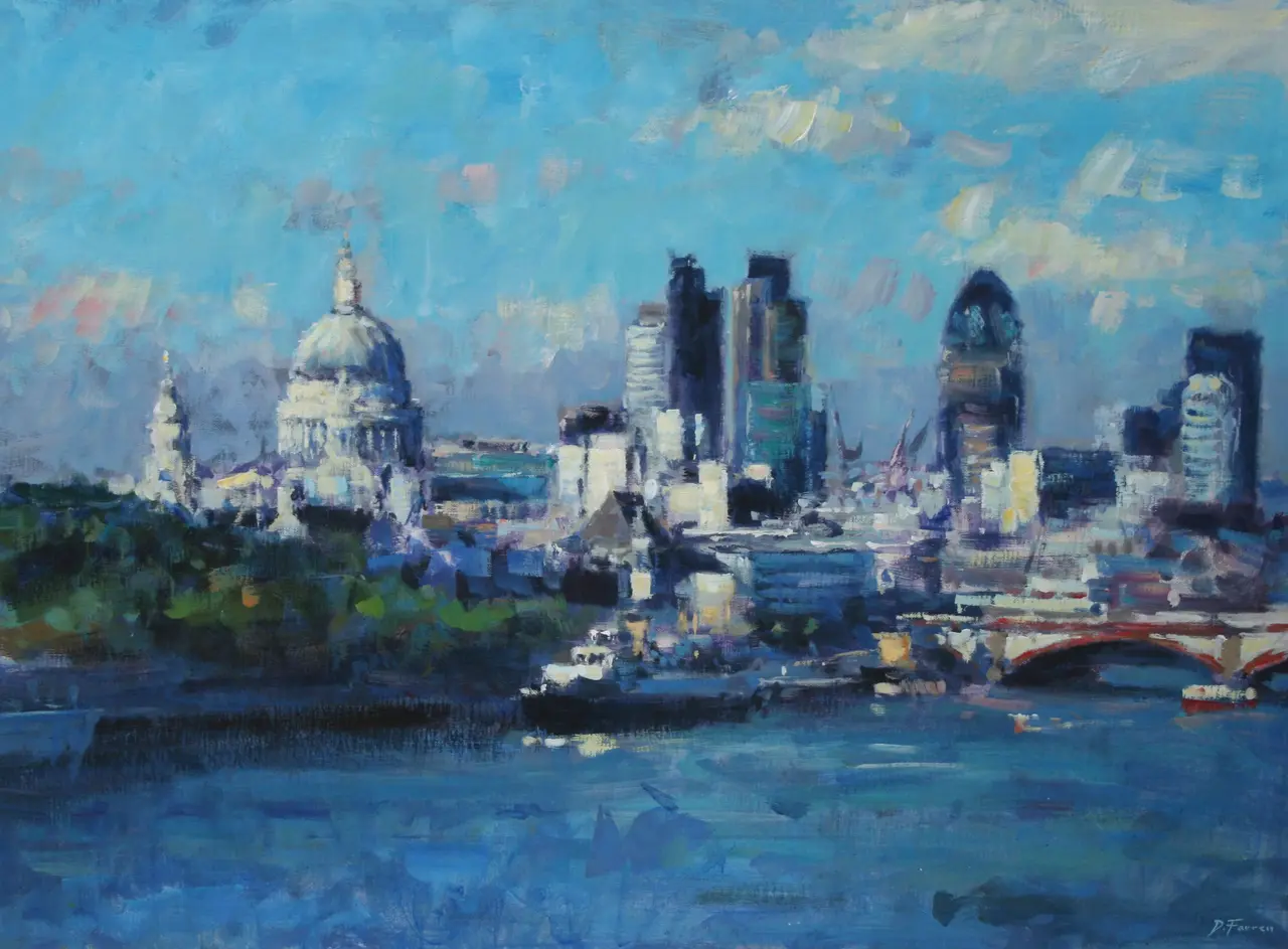 David Farren - summer light across the thames