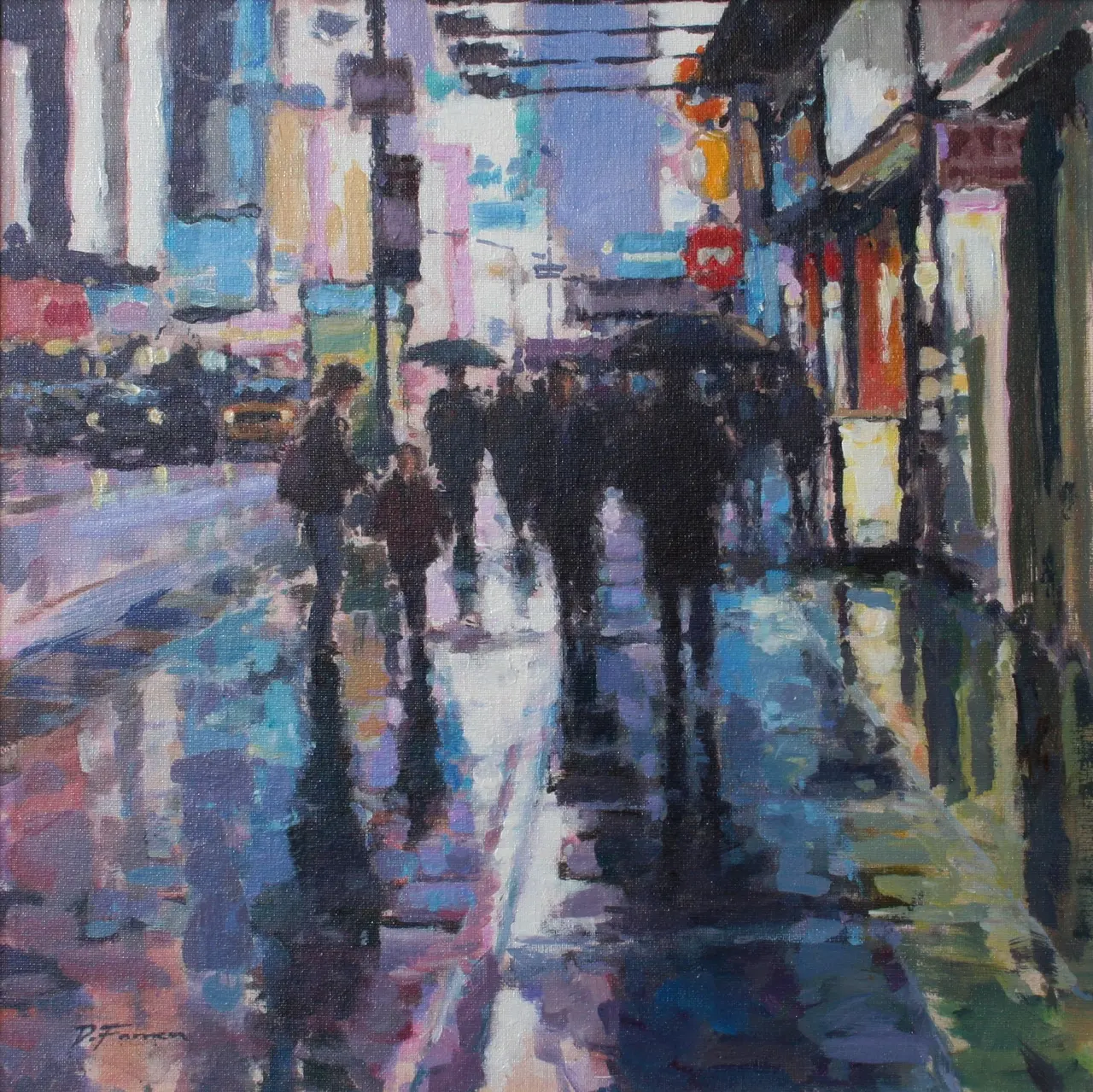 David Farren - sudden downpour, times square