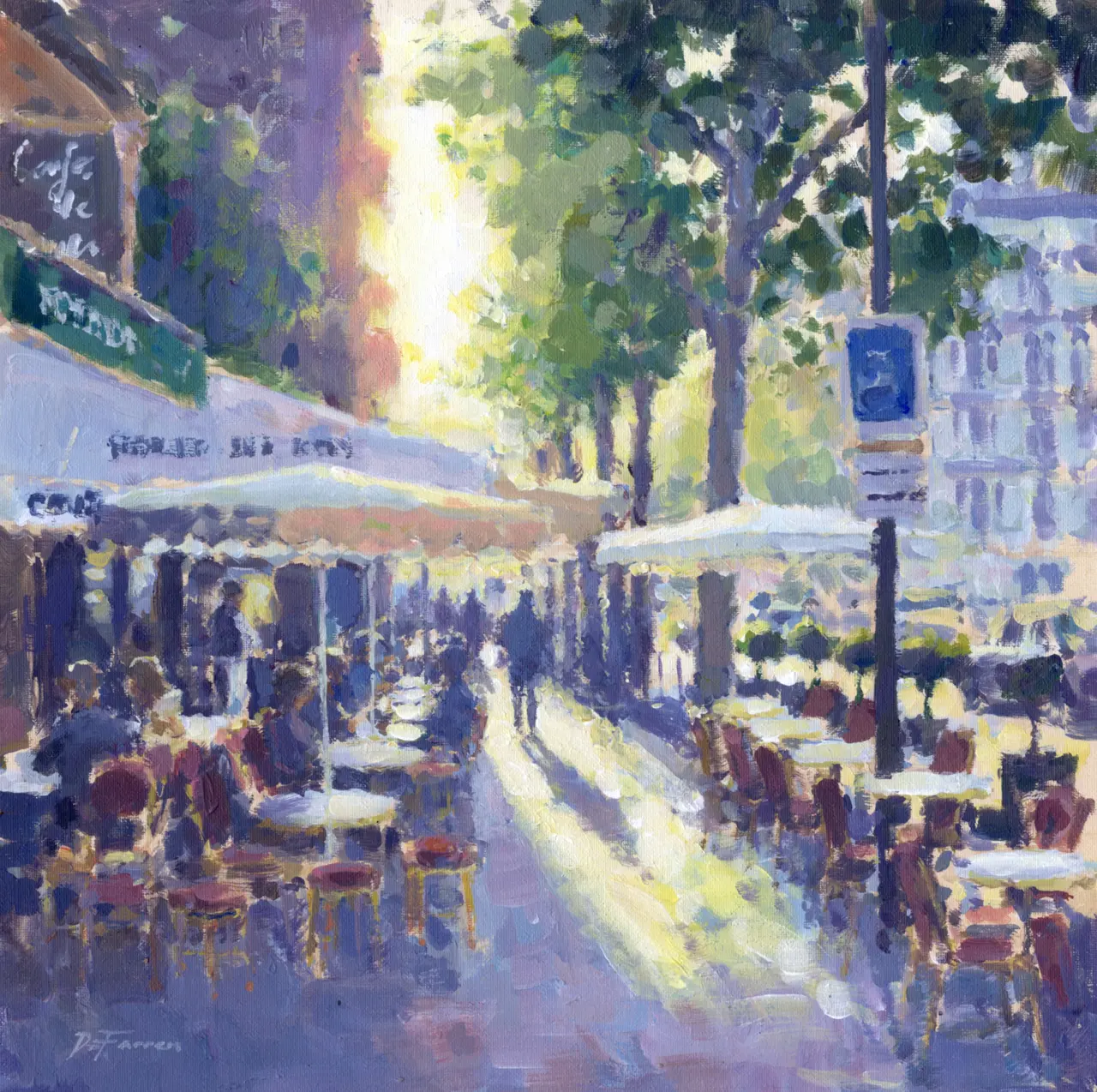 David Farren - morning coffee, boulevard saint-germain, paris