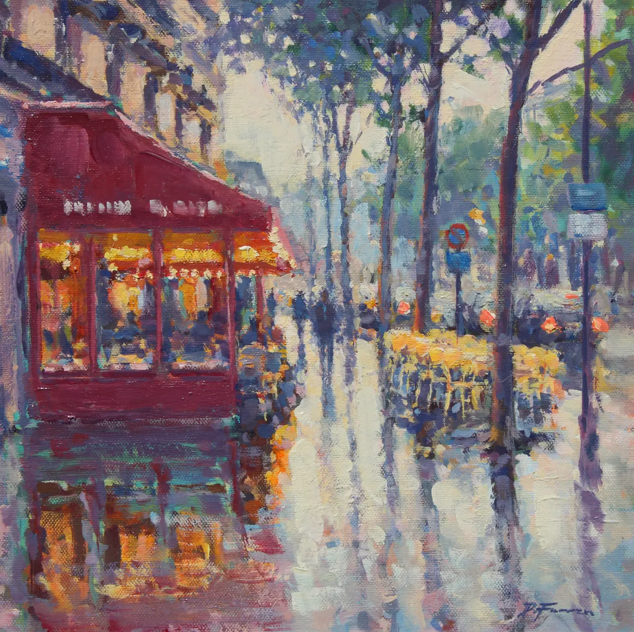 David Farren - cafe lights, paris
