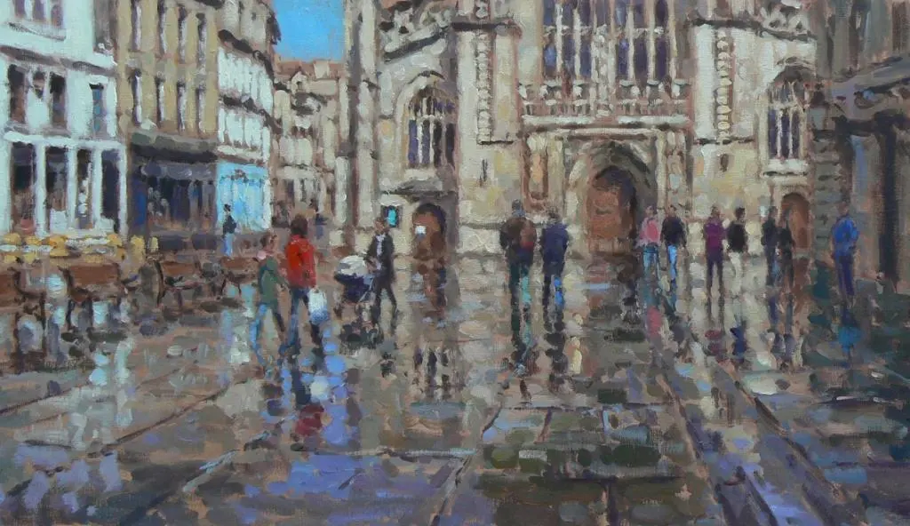 David Farren - abbey yard, reflections