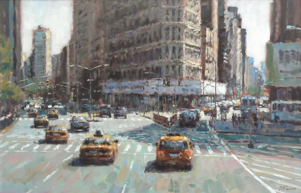 David Farren - taxis downtown, manhattan