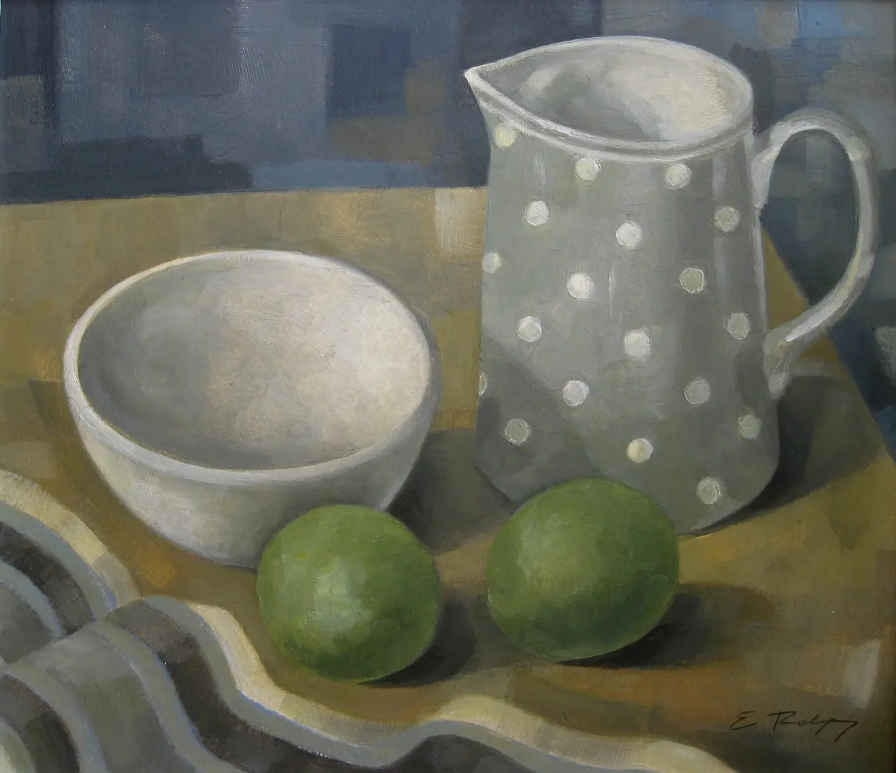 Elizabeth Ridgway - jug and limes