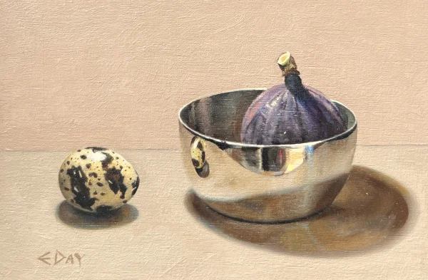 Estelle Day - fig with quail egg