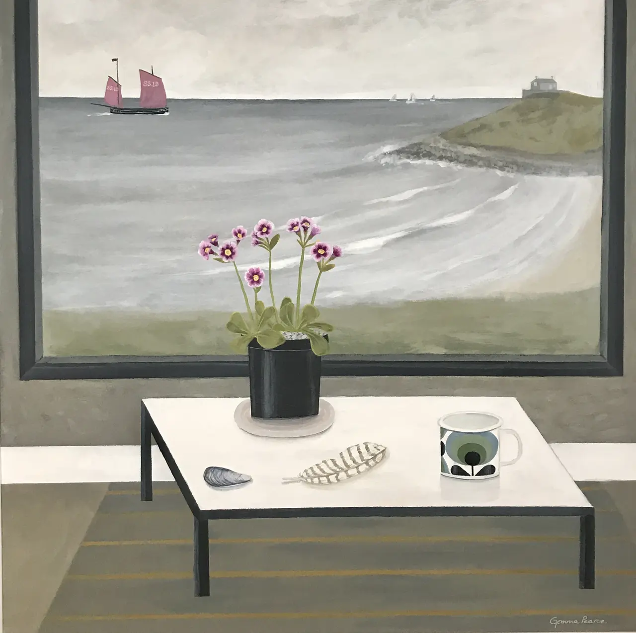 Gemma Pearce - porthmeor and lugger
