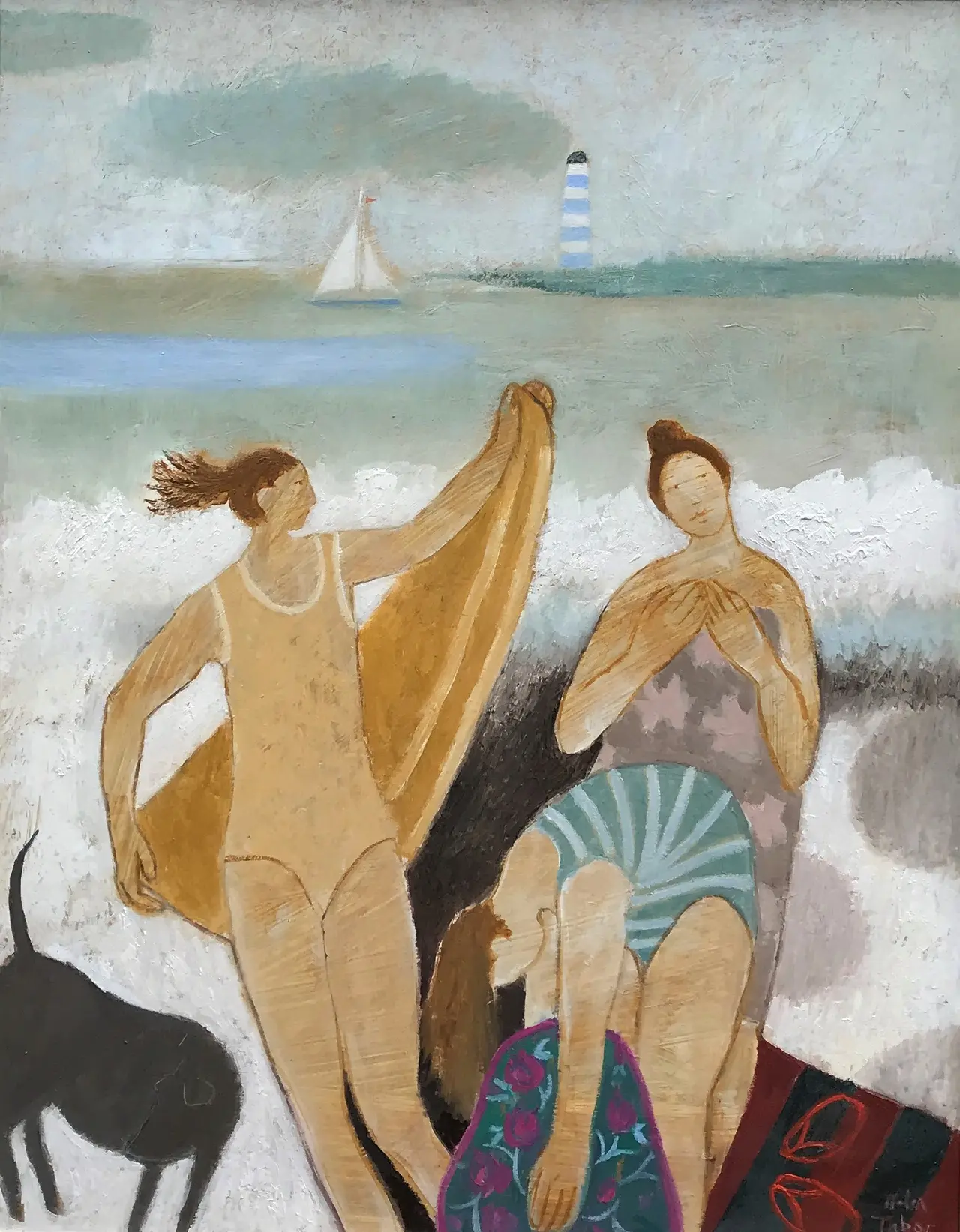 Helen Tabor - three bathers