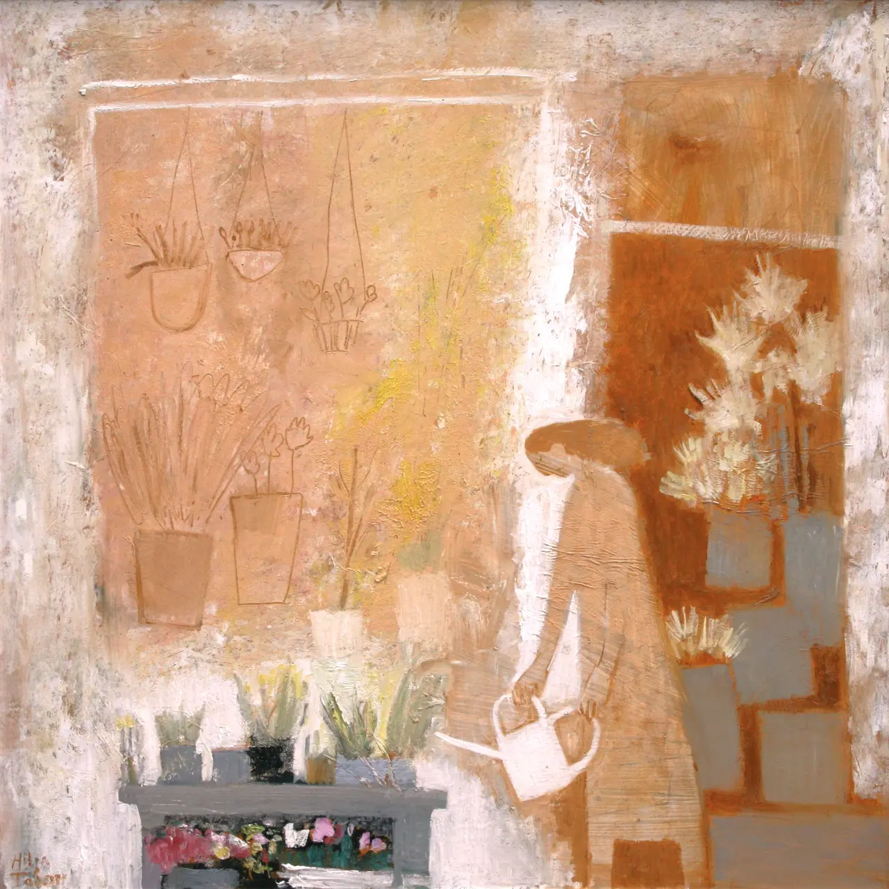 Helen Tabor - the florist's window, spring bulbs