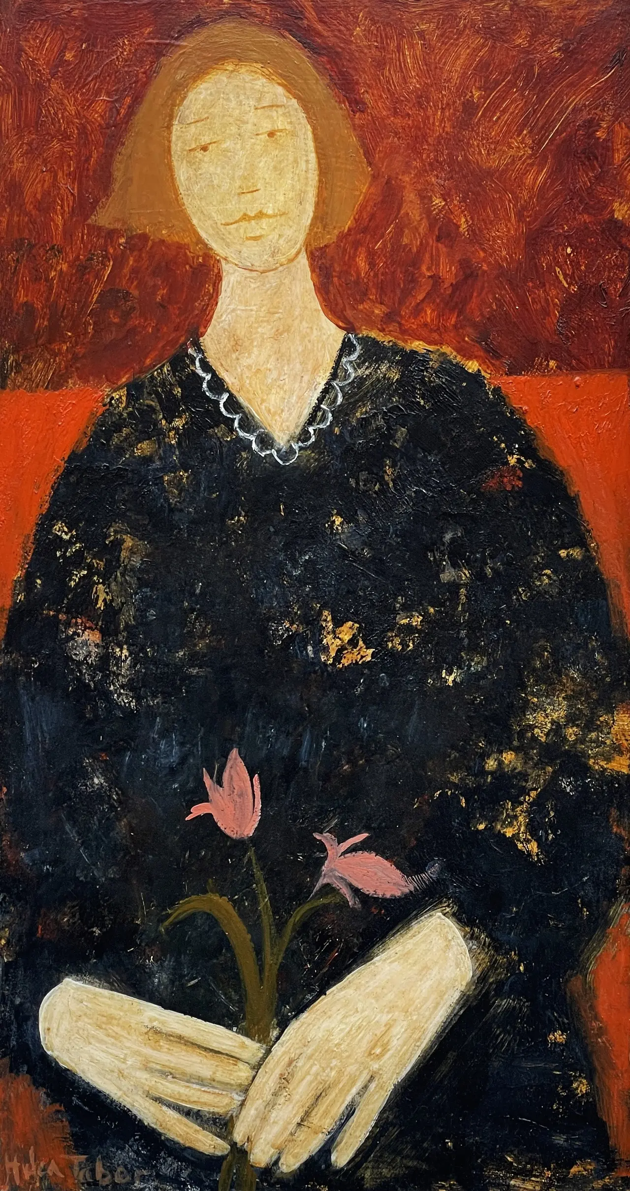 Helen Tabor - girl with tulips