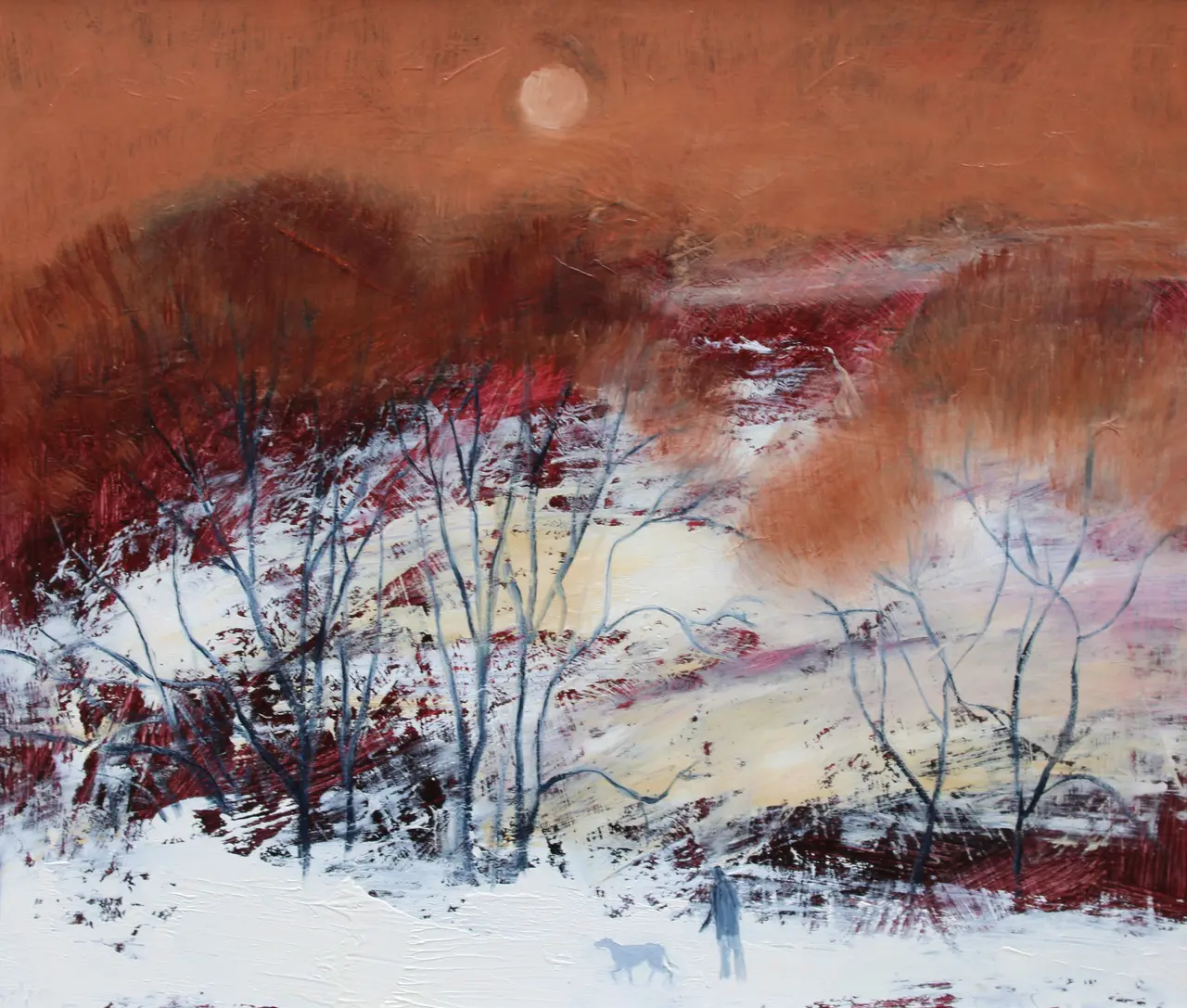 Helen Tabor - hillside, december
