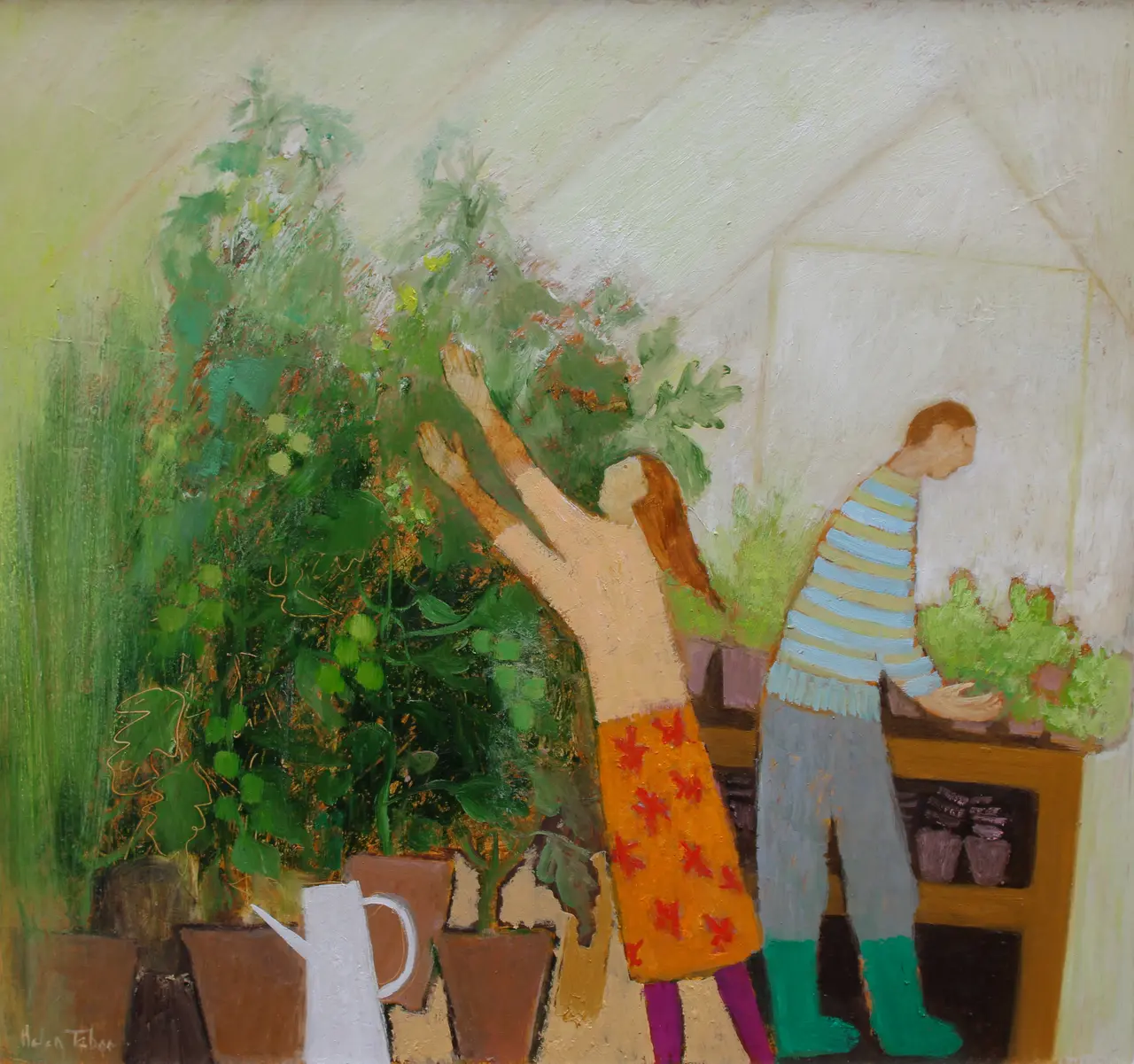 Helen Tabor - lettuces and tomatoes