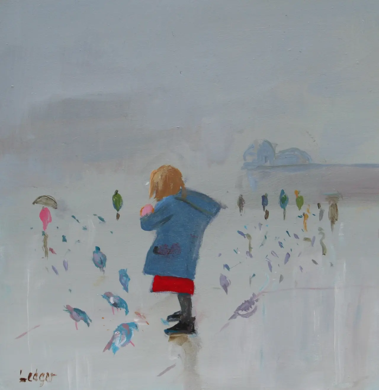 Janet Ledger - feeding birds
