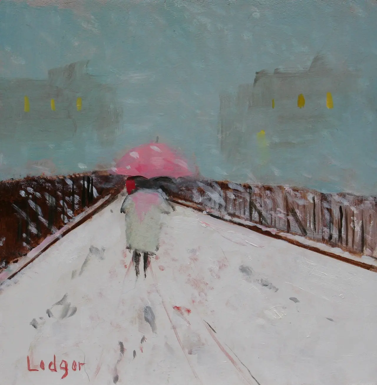 Janet Ledger - snow highbury fields
