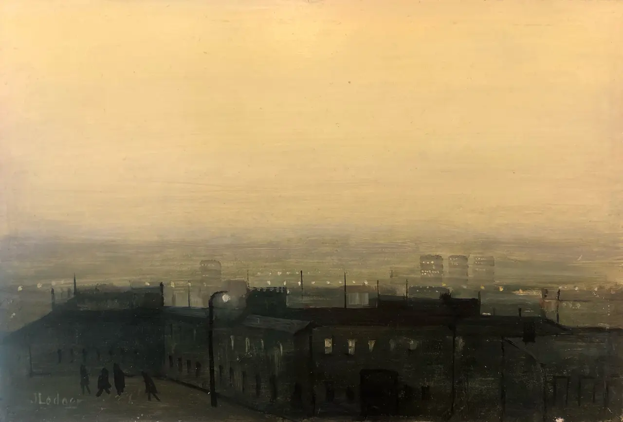 Janet Ledger - landscape with tower blocks