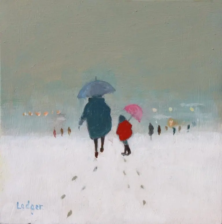Janet Ledger - the pink umbrella