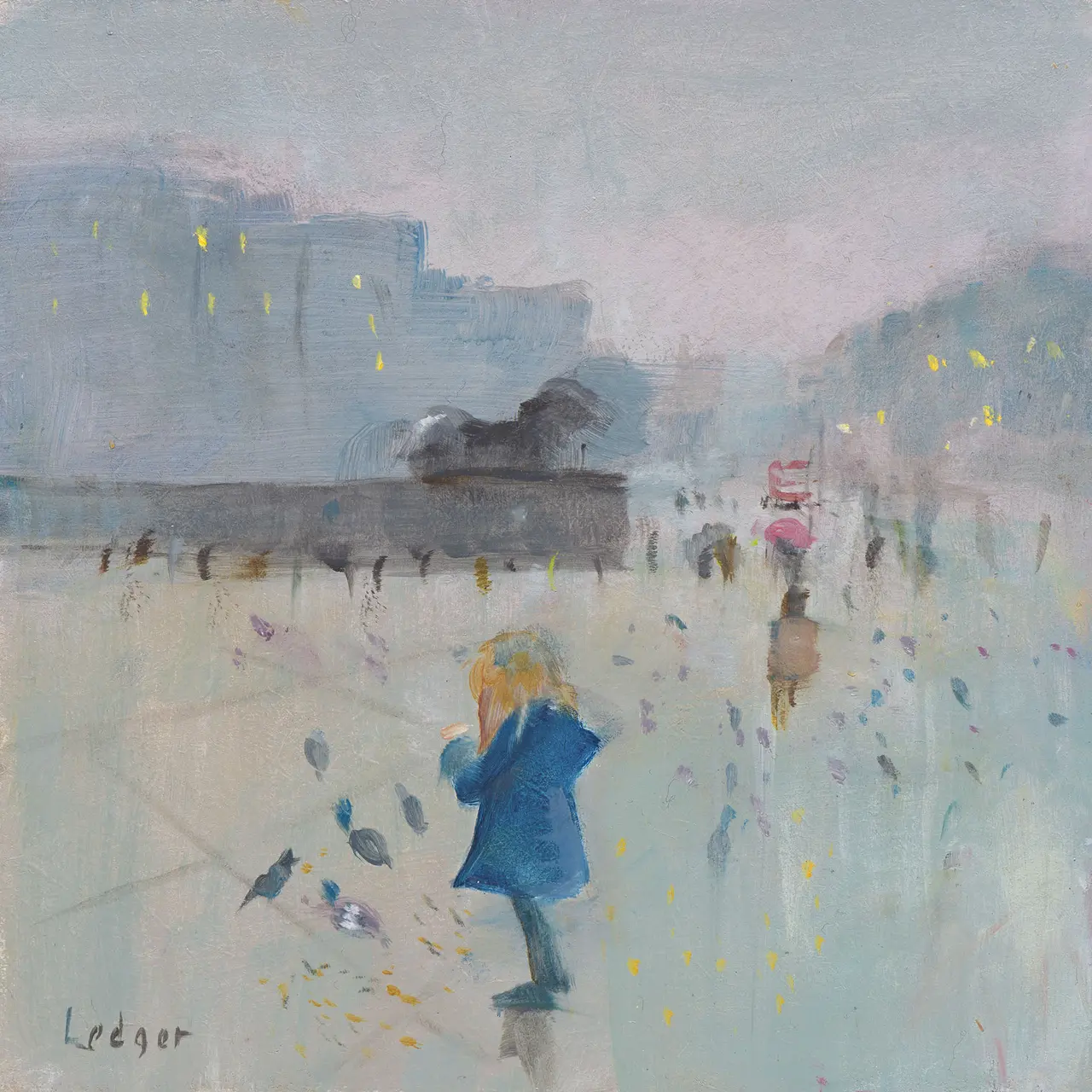 Janet Ledger - feeding the birds