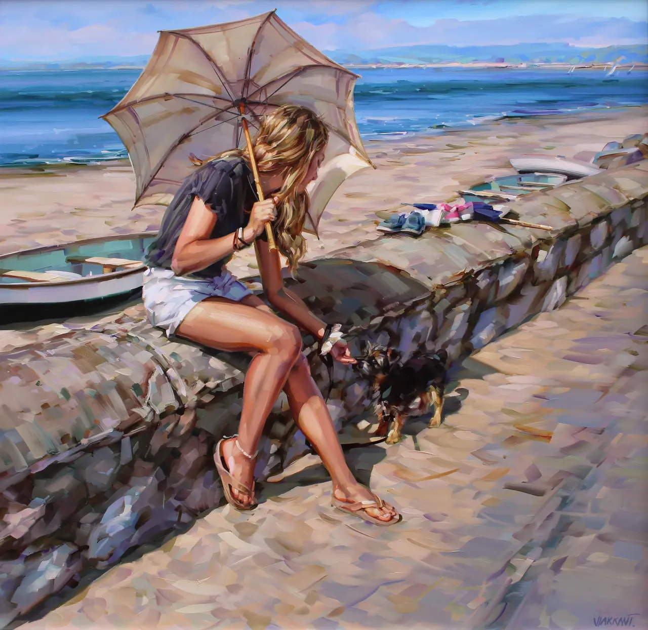 Jim Farrant - treats at the beach