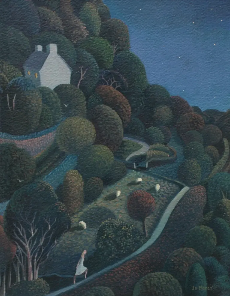 Jo March - night walk, ivy cottage 