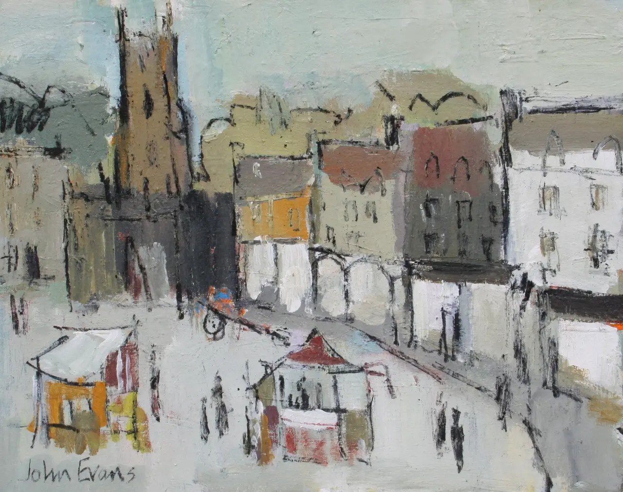 John Evans - market day, cirencester