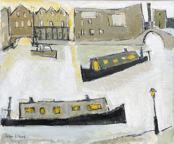 John Evans - evening sunlight, regency wharf
