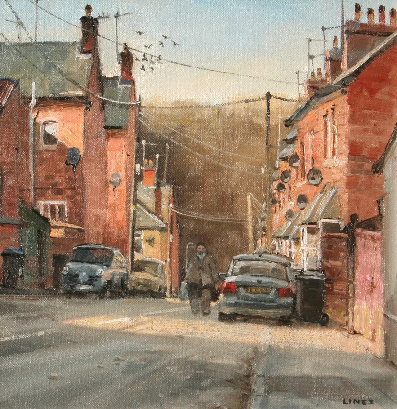 John Lines - jackdaws and dishes - woodford