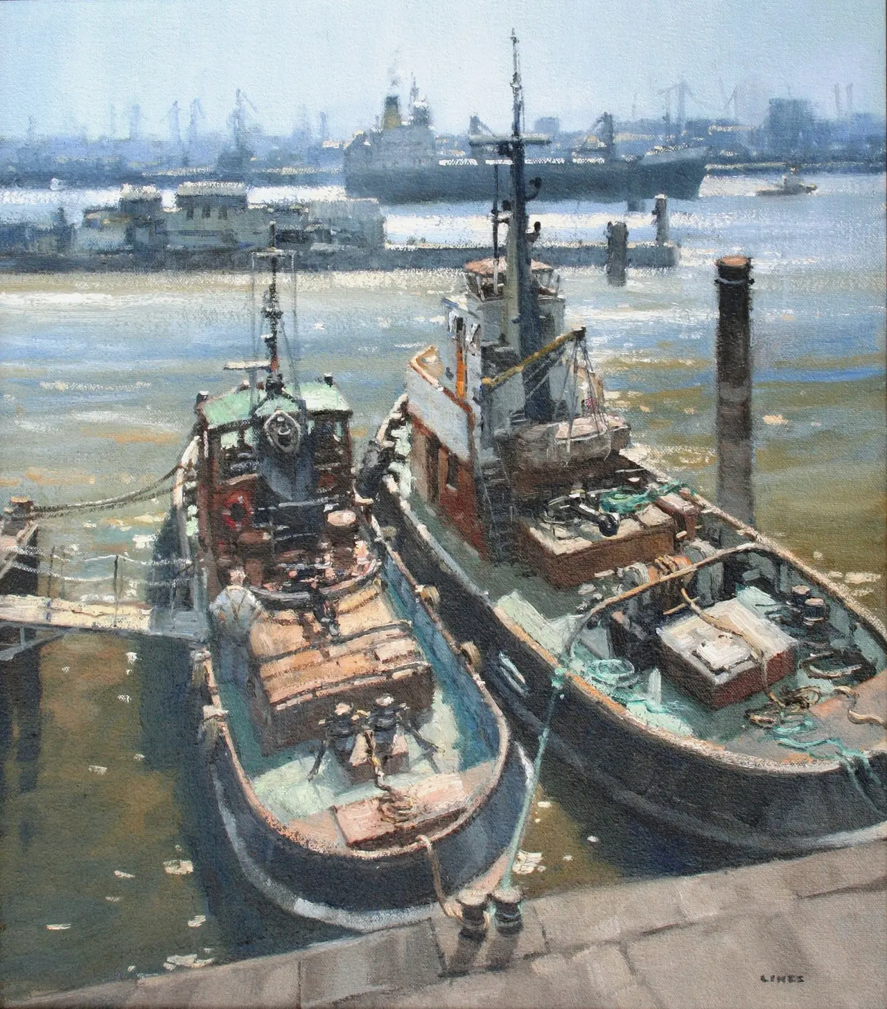 John Lines - resting workers