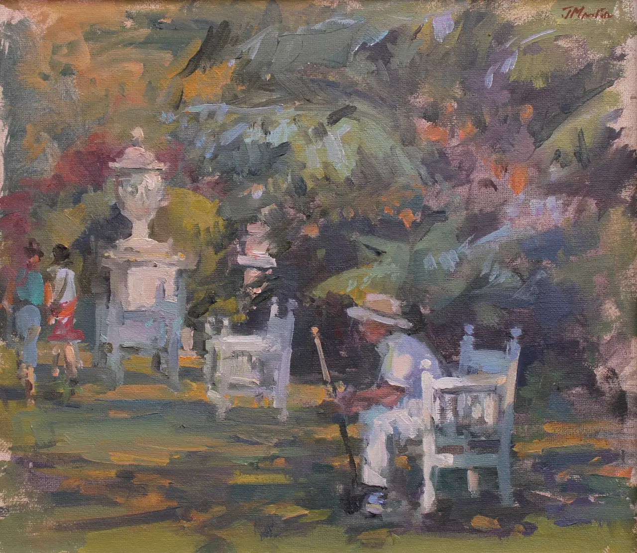 John Martin - waiting to play croquet, polesden lacey