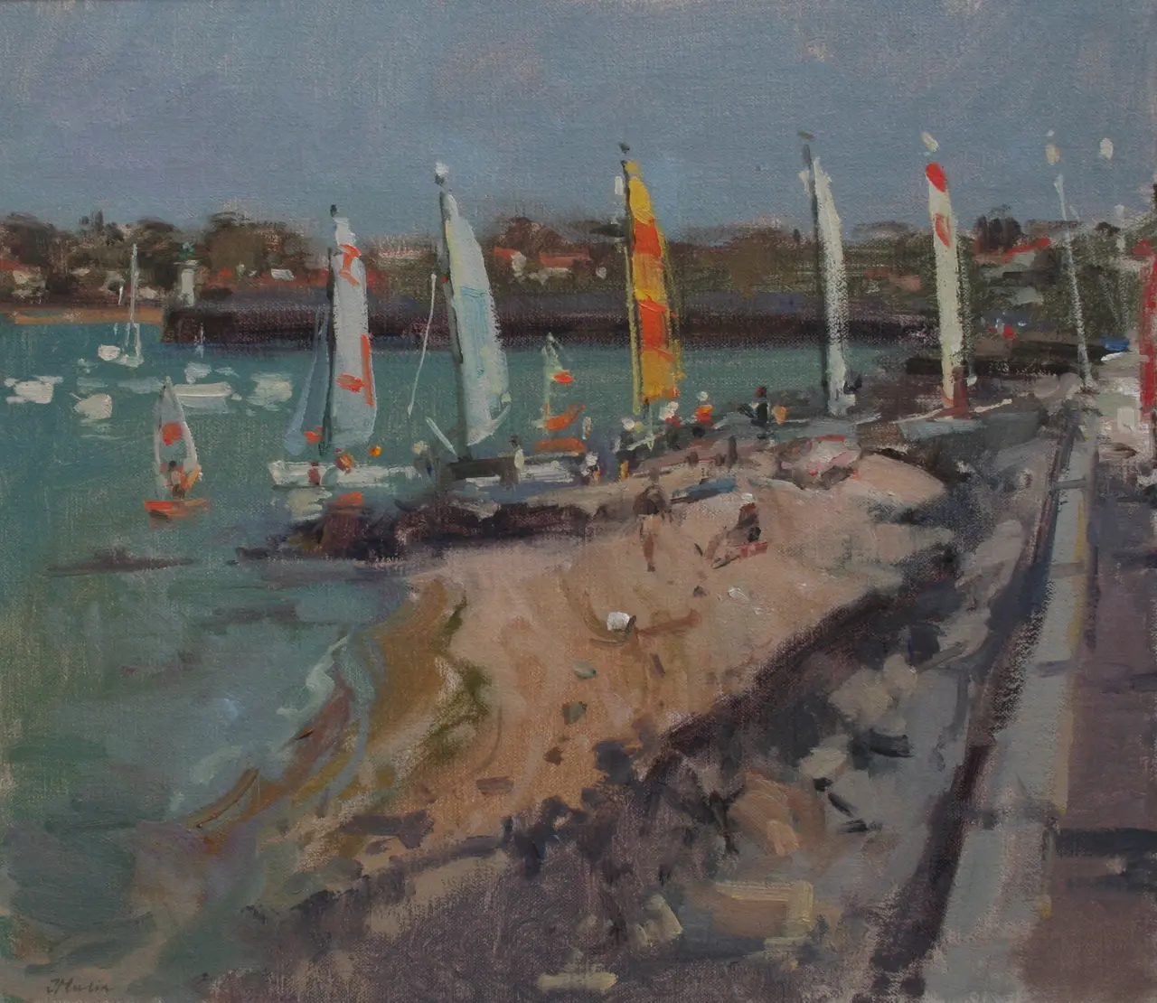 John Martin - afternoon at the sailing club, la flotte