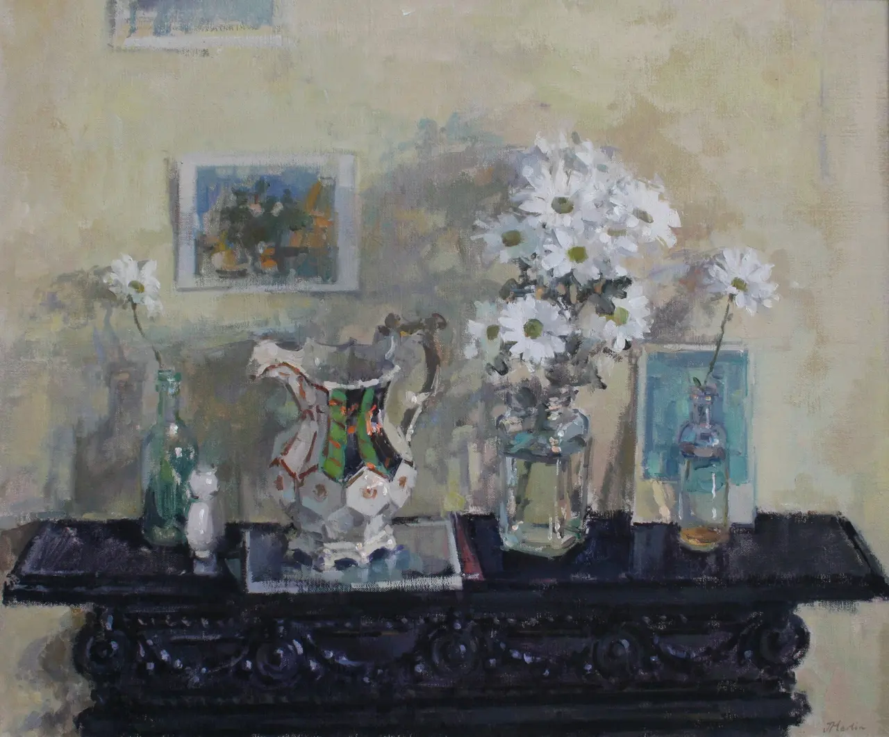 John Martin - studio mantlepiece
