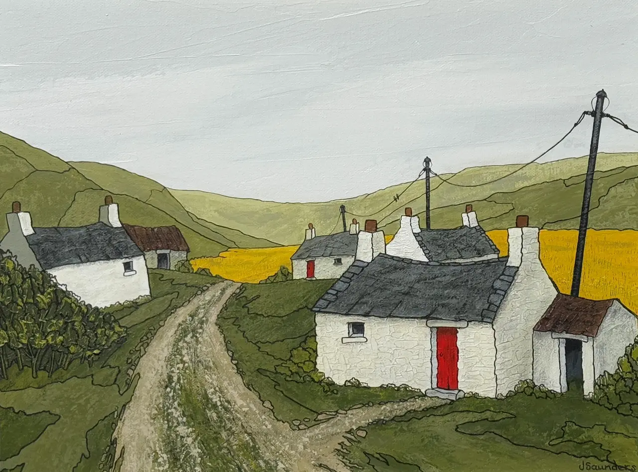 Joy Saunders - blodyn aur meadow 