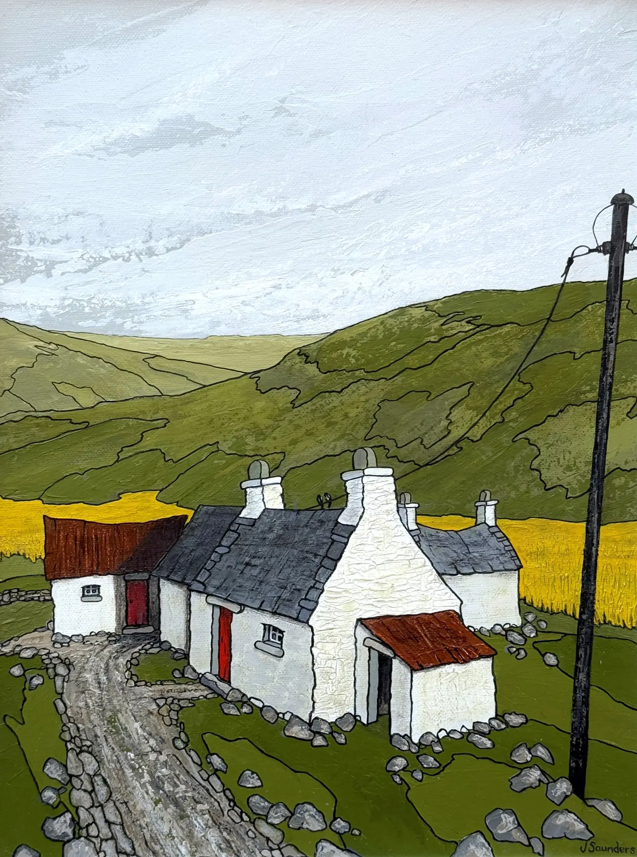 Joy Saunders - blodyn aur crop